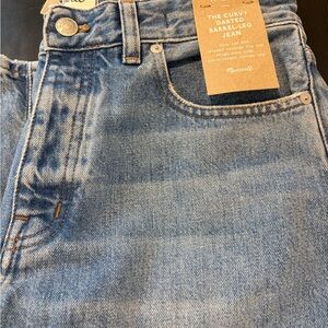 Madewell Barrel-Leg Cropped Jeans NEW